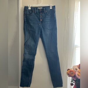 Madewell High Rise Blue Jeans